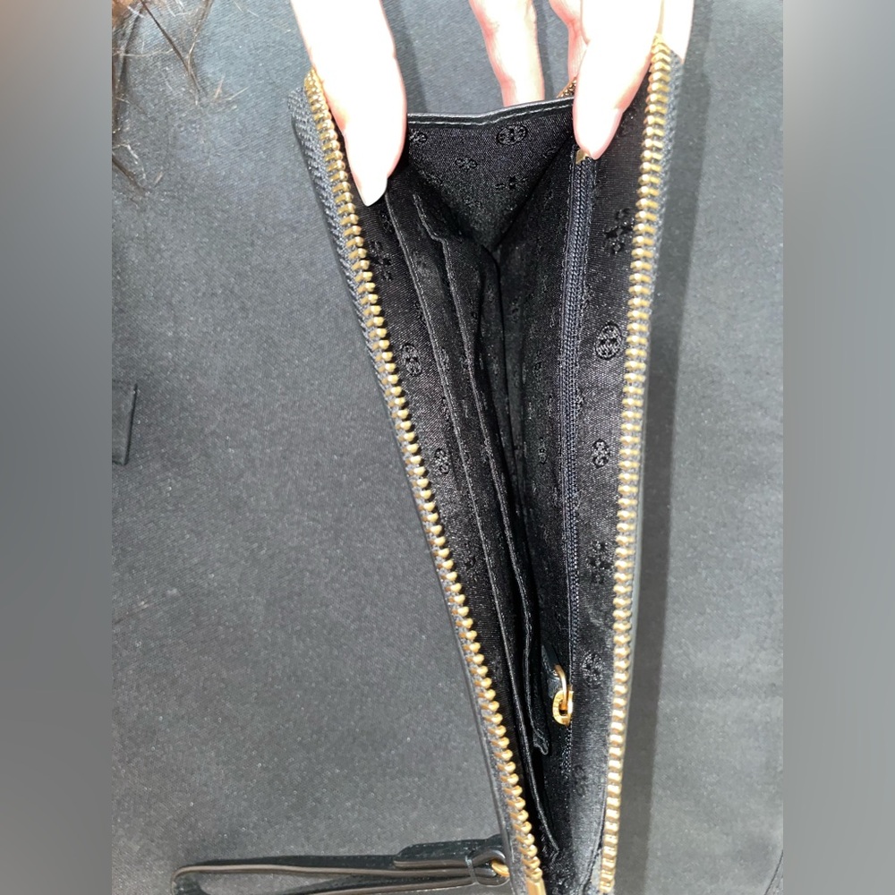 Tory Burch Black Leather Wristlet - Picture 3 of 3